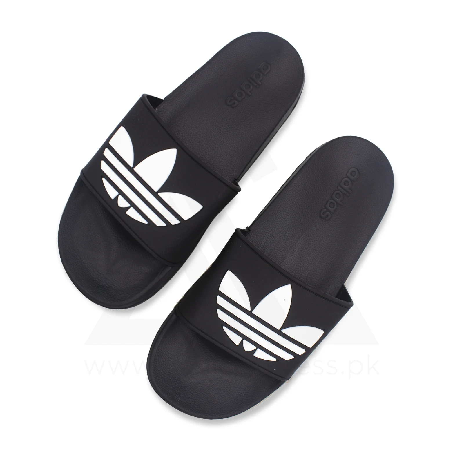Adi-lete Lite Logo Slide - Black Duo – Dealsexpress.pk