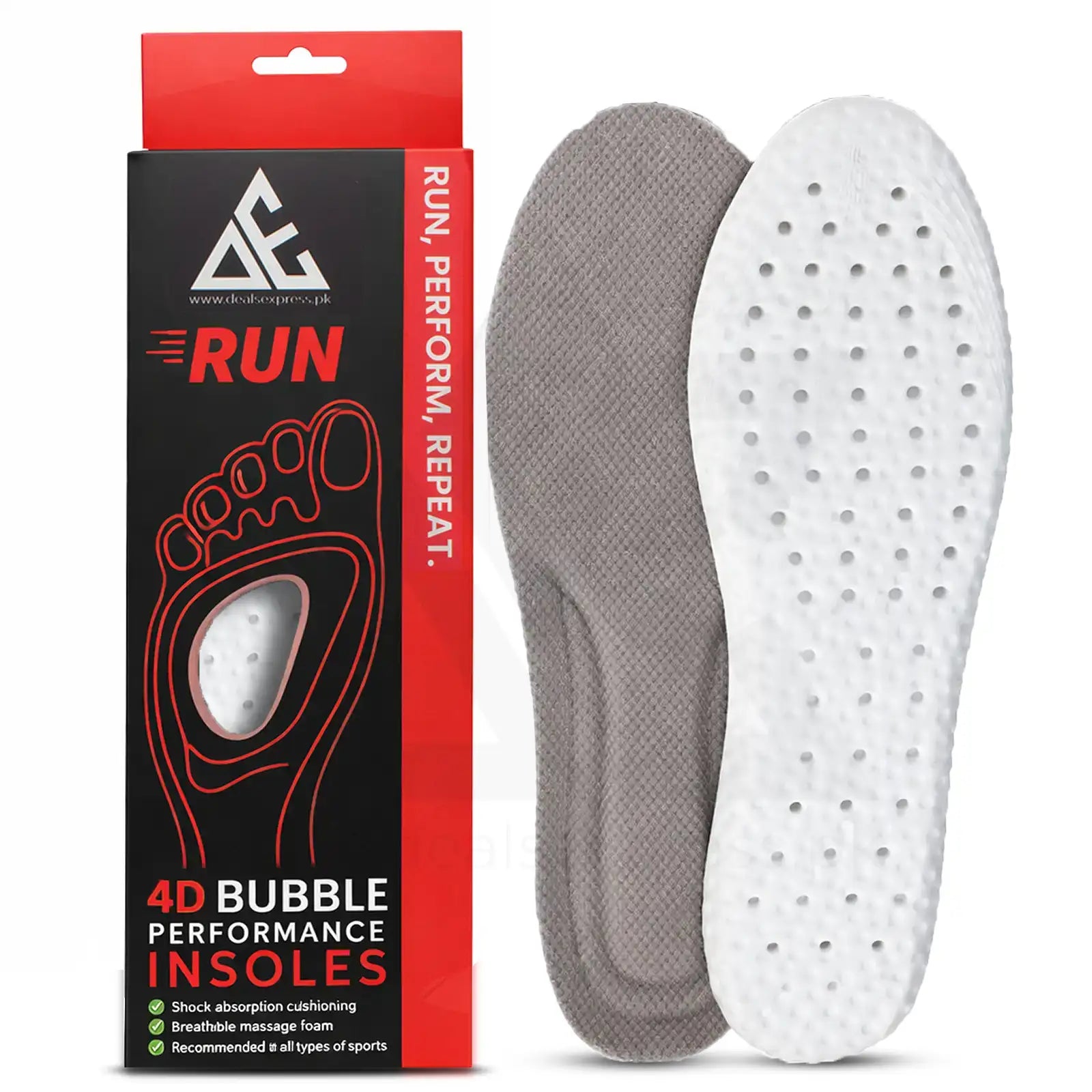 4D Massage Soft Bubble Insoles