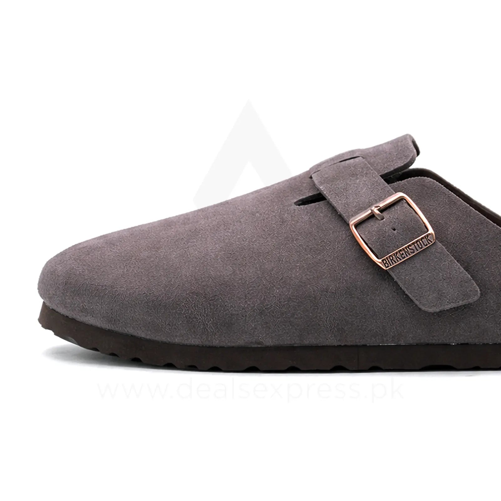 Birkener Soft Footbed Cork Sole Slide - Grey (Dot perfect)
