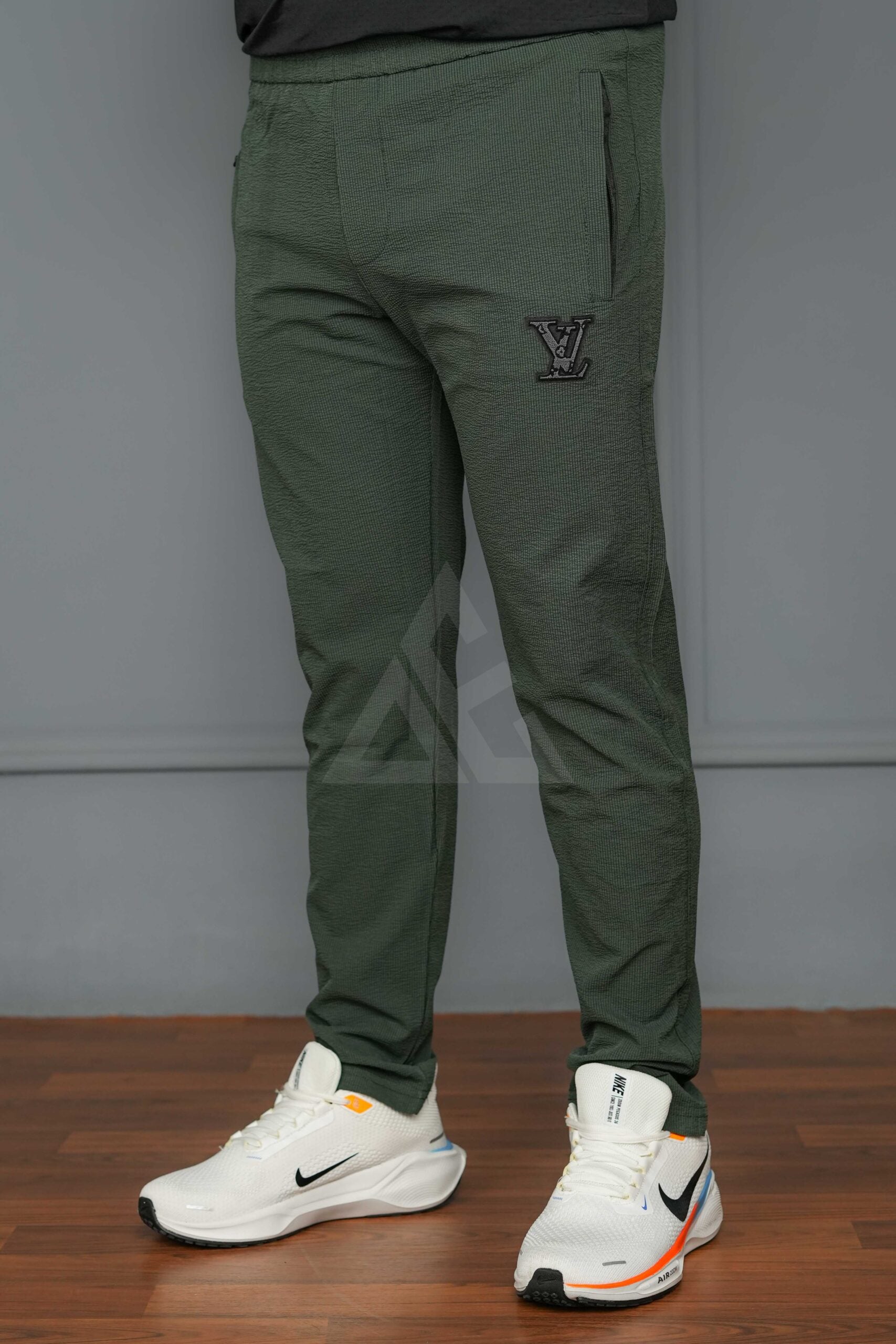 L wee Regular Fit Popcorn Trouser - Green