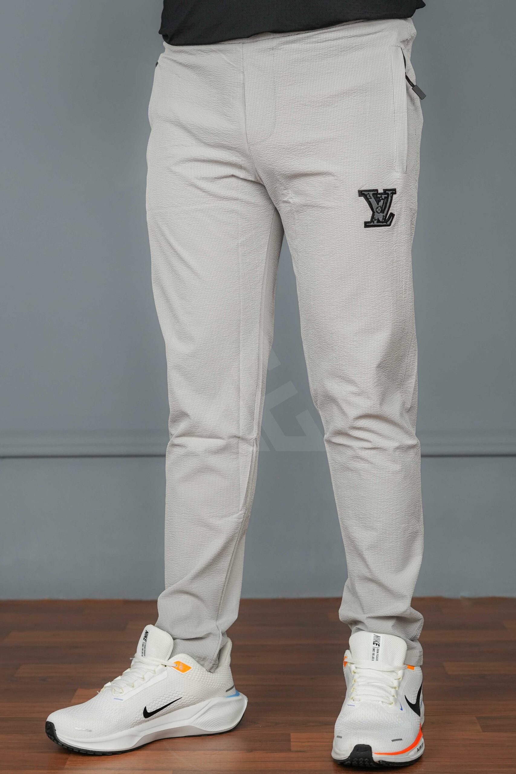 L wee Regular Fit Popcorn Trouser - Light Grey