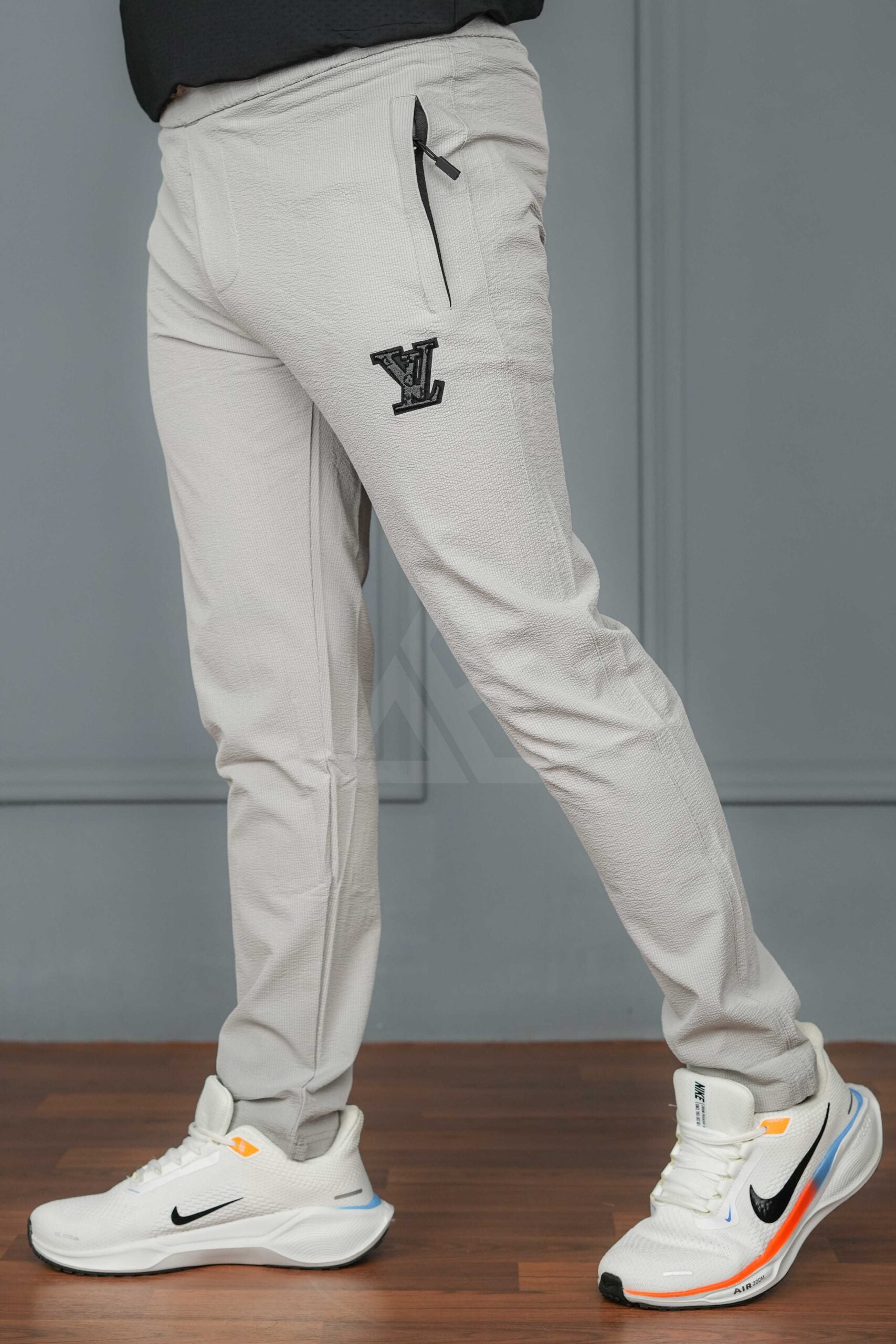 L wee Regular Fit Popcorn Trouser - Light Grey