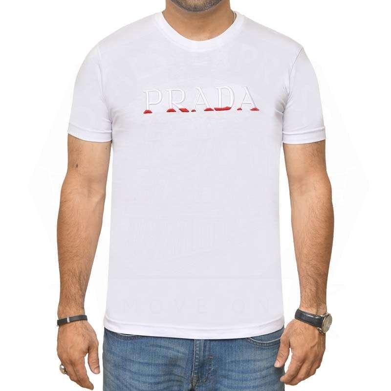 Prda Emb - White (Slim Fit)