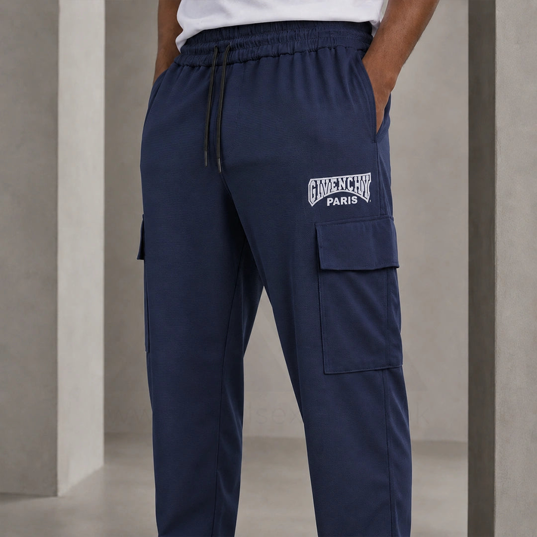 Gvenchy Embose Trouser T068 - Navy