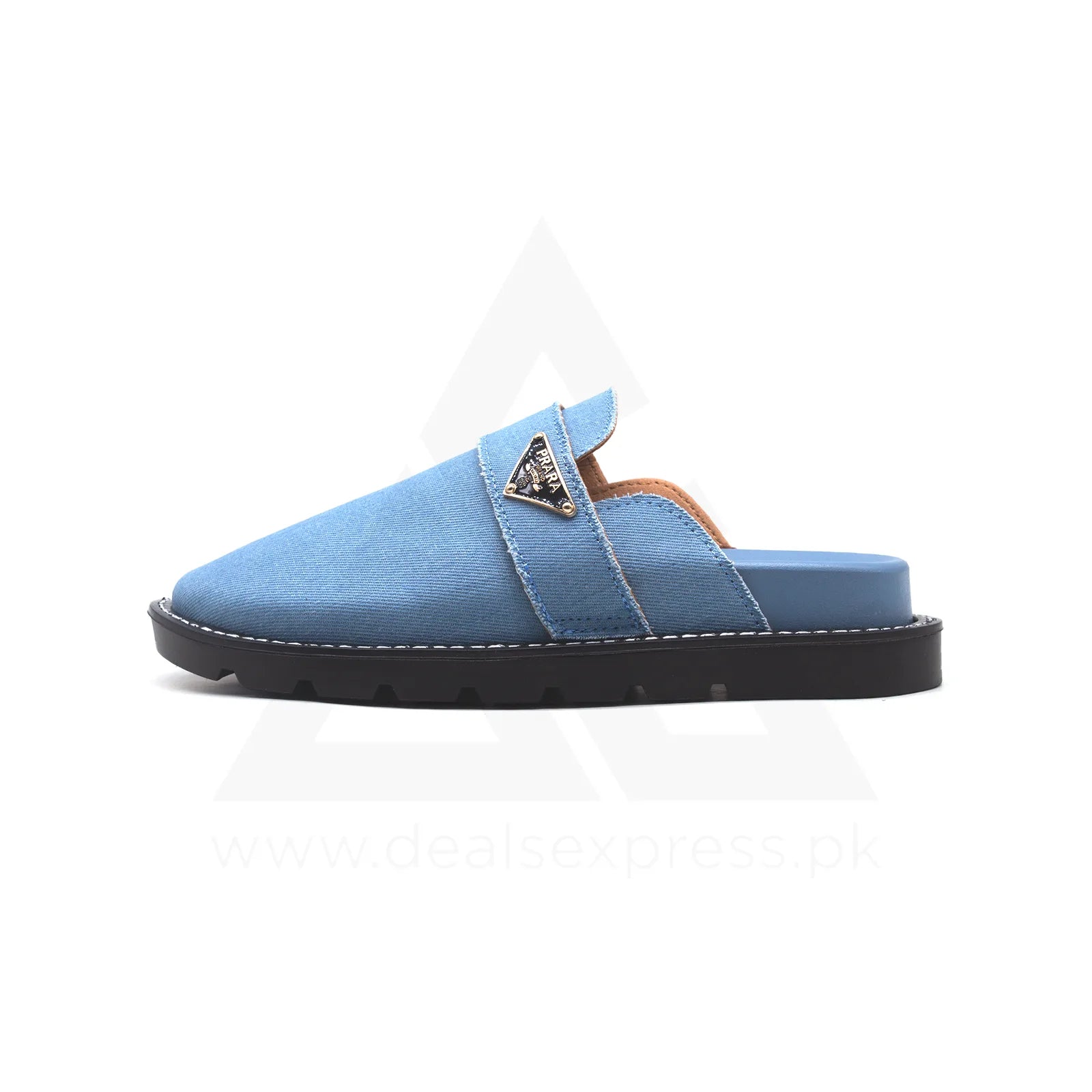 Pra Da Clog Mule Premium - Light Blue Denim