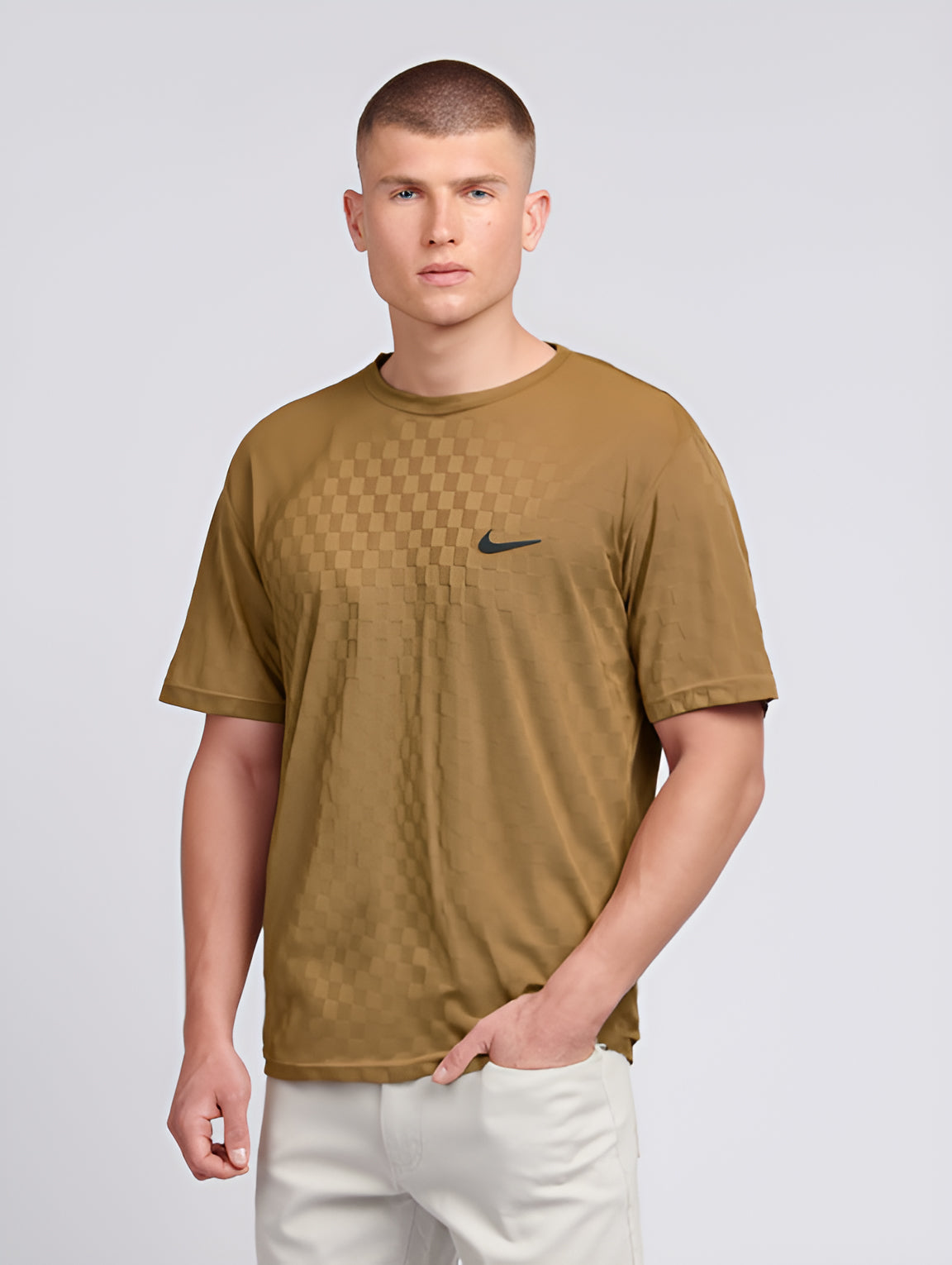 Nk Drifit Tee V2 - Brown