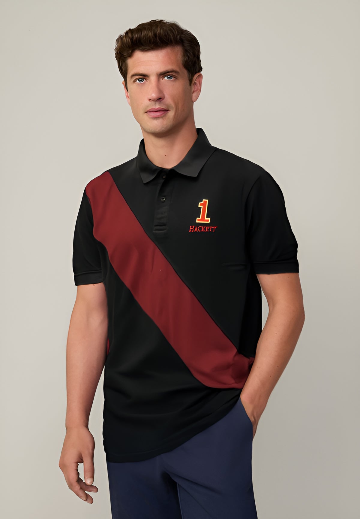 Hack-Ett Polo - Black Red