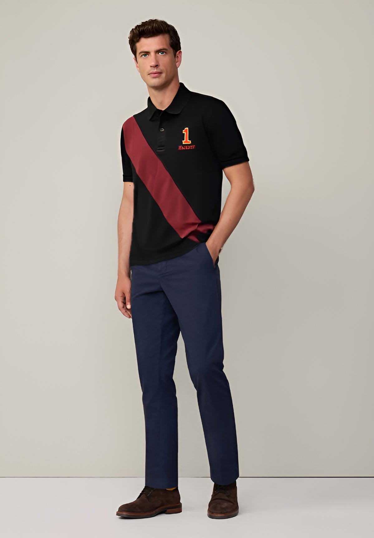Hack-Ett Polo - Black Red