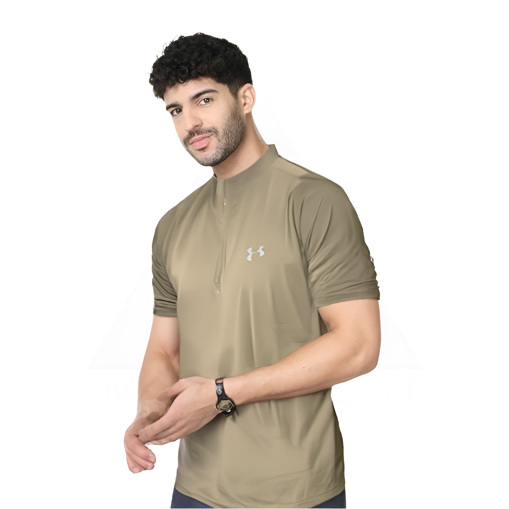 UA Drifit Zipper - Brown